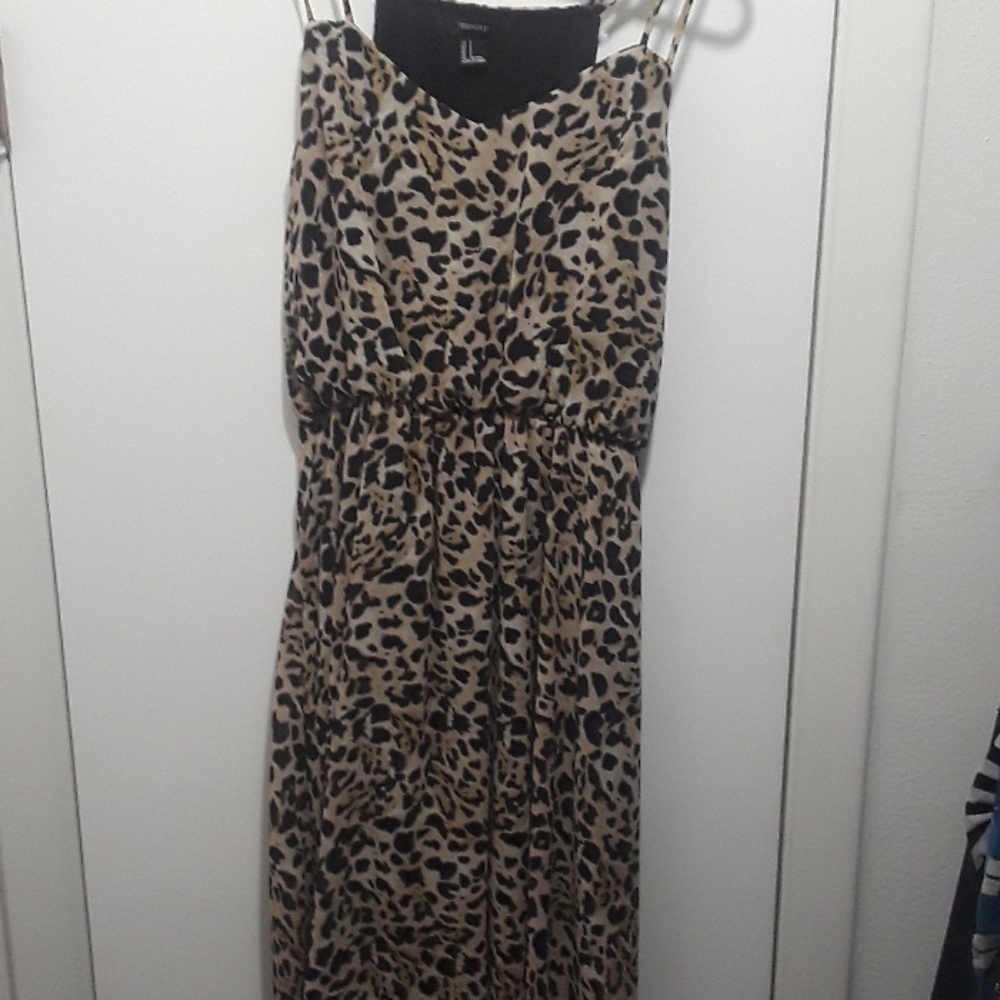 Forever 21 like new hi lol leopard dress
